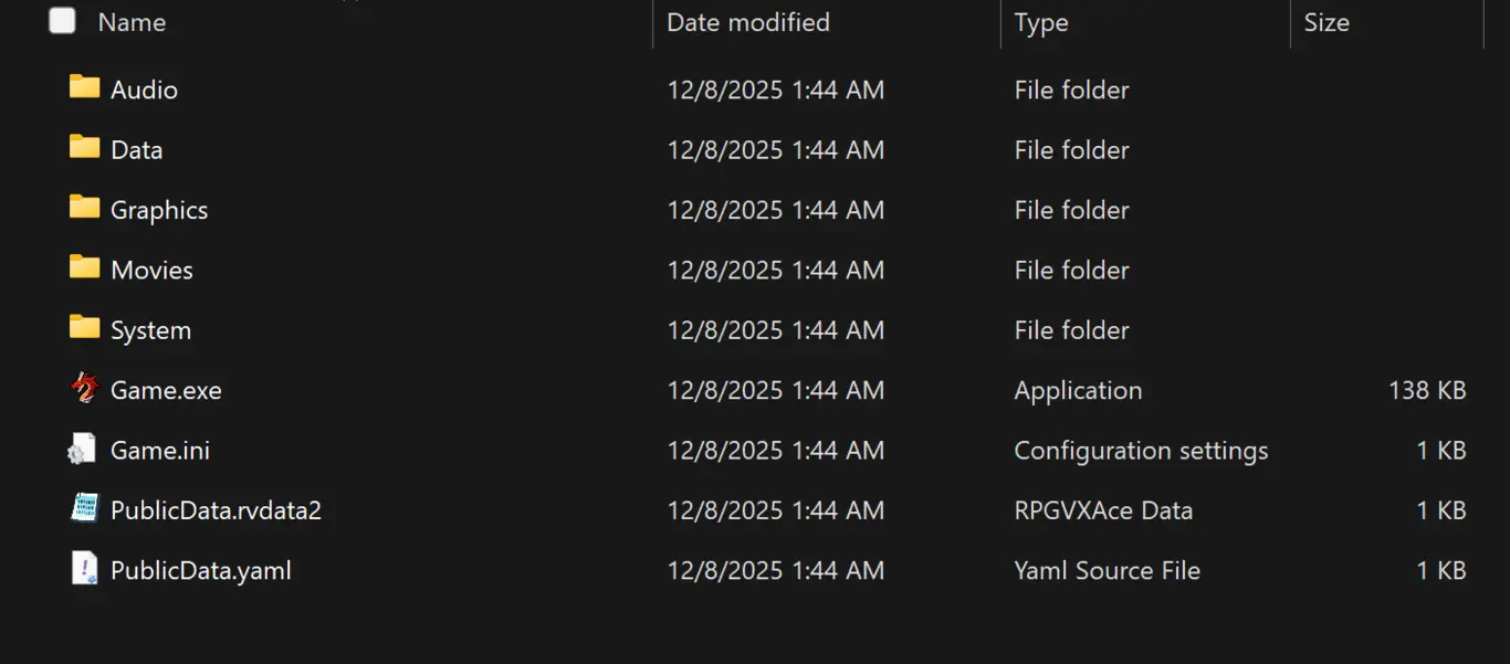 Where is the .rgss3a file?